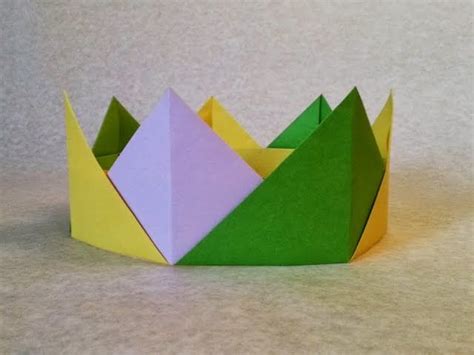 Easy Origami Modular Crown | Como hacer coronas, Coronas de cumpleaños, Origami