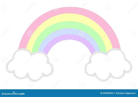 Ideas 75 of Pastel Rainbow With Clouds Clipart | waridmobitunescode