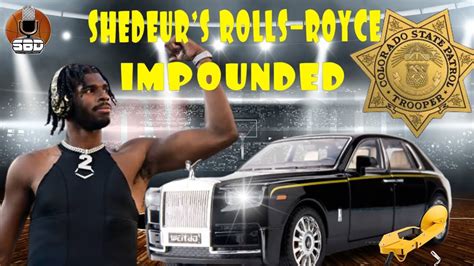 Shedeur Sanders has his $400,000 Rolls-Royce impounded by Colorado ...