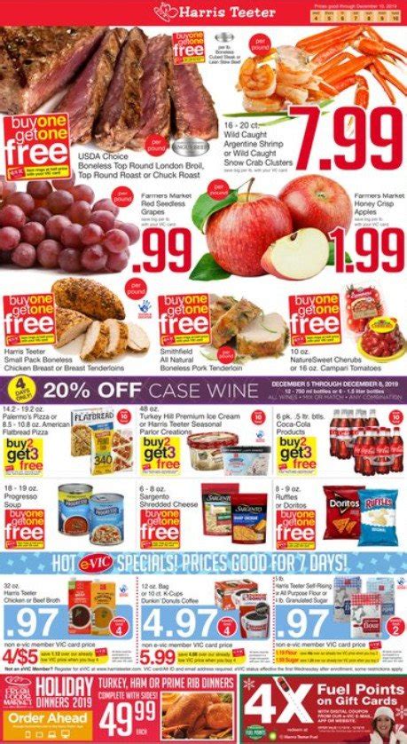 Harris Teeter Weekly Ad Dec 04 – Dec 10, 2019