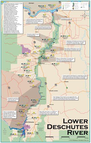 Lower Deschutes River Map