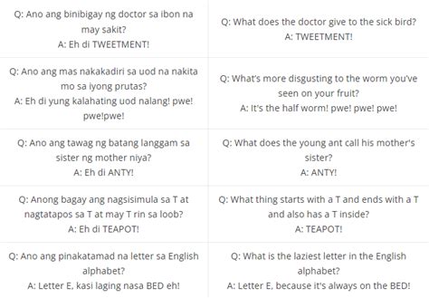 Tagalog Sms Jokes