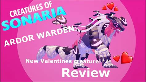 ARDOR WARDEN SHOWCASE! (Creatures of Sonaria) Valentines event FINAL CREATURE! - YouTube