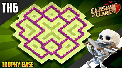 New Ultimate TH6 HYBRID/TROPHY Base 2018!! COC Town Hall 6 (TH6) Hybrid Base Design - Clash of ...