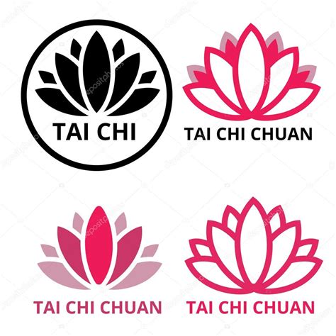 Logo tai chi lotus Stock Vector Image by ©YAZZIK #81380922