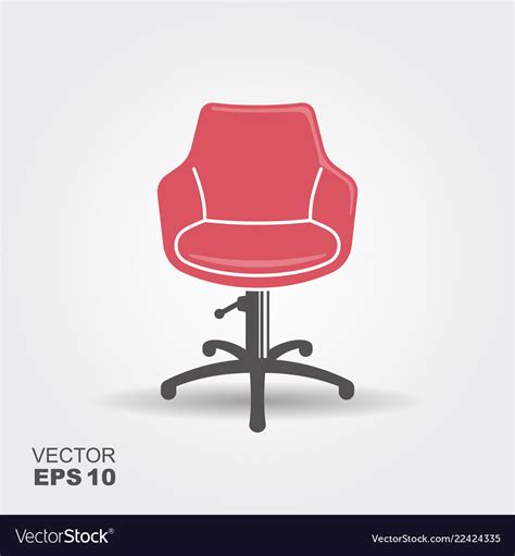 Retro barber chair icon on white background Vector Image