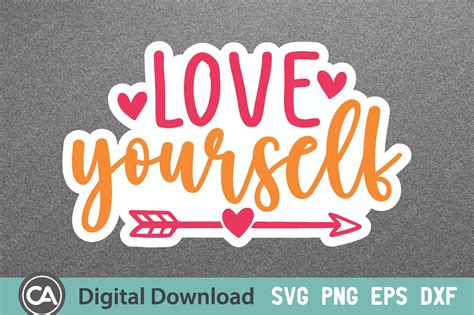 Free Self Love Sticker Graphic by Trendy CraftSVG · Creative Fabrica