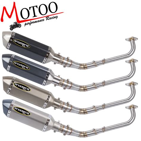 Motoo For YAMAHA NMAX 155 NMAX155 2015 2017 Motorcycle Exhaust Slip On Full System Modified ...