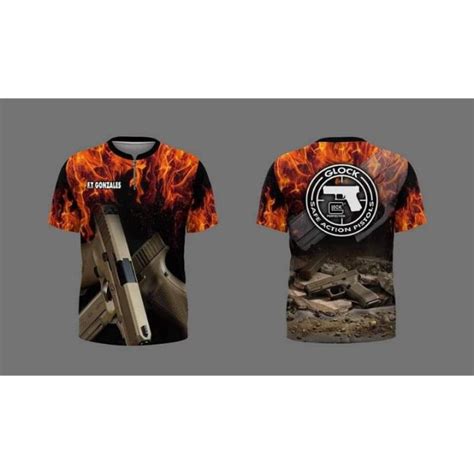 TEAM GLOCK MEN'S T-SHIRT FULL SUBLIMATED | Lazada.co.th