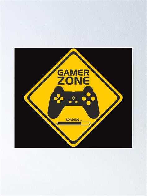 "Gamer zone" Poster for Sale by dechap | Redbubble