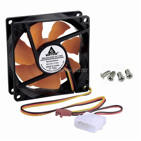 2PCS Gdstime PC Computer Chassis Case Cooler 8CM DC 12V CPU Cooling Fan 80mm 25mm 80x80x25mm-in ...