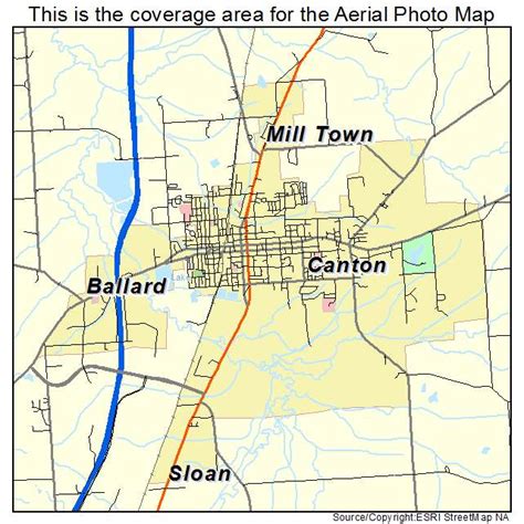 Aerial Photography Map of Canton, MS Mississippi