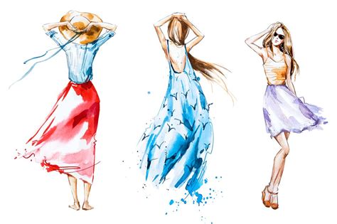 Watercolor Fashion Sketches | ubicaciondepersonas.cdmx.gob.mx