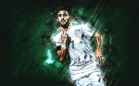 Download wallpapers Riyad Mahrez, Algerian footballer, portrait ...