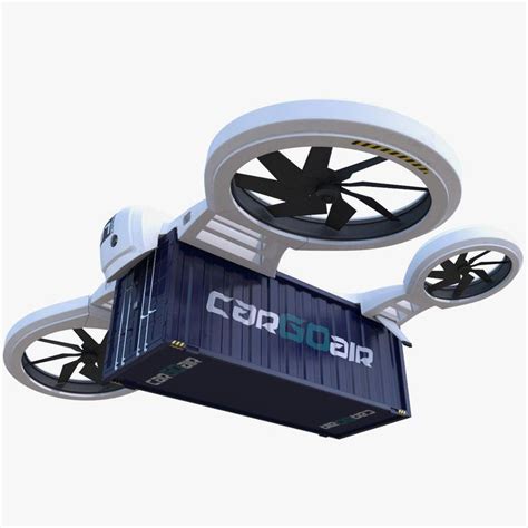 Drone Design Ideas : 3d model heavy cargo quadrocopter drone # ...