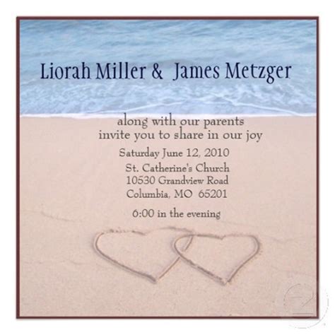 Free Beach Wedding Invitation Templates To Download