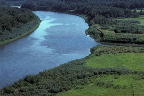 Aerial view of the Innoko river in the summer, source unknown Wide river. | Aerial view, River ...