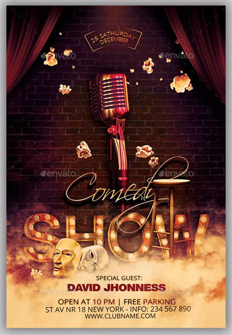 49+ Comedy Show Flyer Templates - Free PSD Vector PDF Downloads