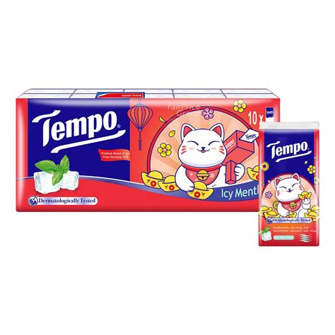 Tempo 4-ply Hanky Pocket Tissue - Ice Menthol | NTUC FairPrice