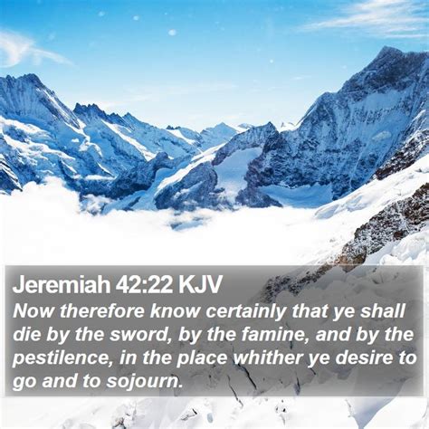 Jeremiah 42 Scripture Images - Jeremiah Chapter 42 KJV Bible Verse Pictures