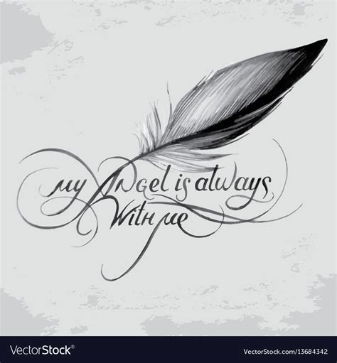 My angel is always with me 6 Royalty Free Vector Image