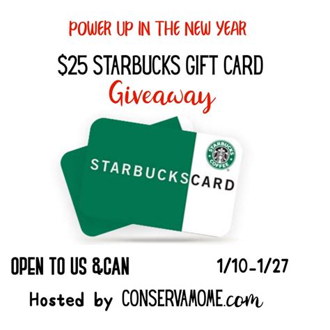 Enter to WIN a $25 Starbucks Gift Card! #Giveaway