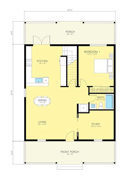 House Plan Drawing Simple - Two Bedroom Residential House Layout Plan ...