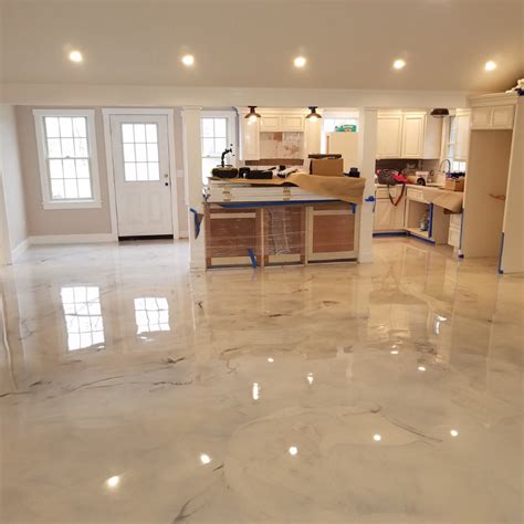 Faux Marble Epoxy Floor - magdalena-encore