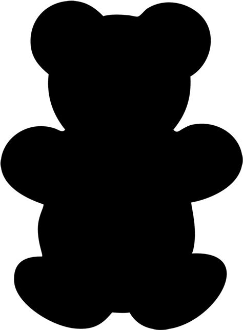 Teddy Bear Silhouette Clip Art at GetDrawings | Free download