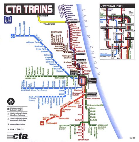 Chicago ''L''.org: System Maps - Route Maps