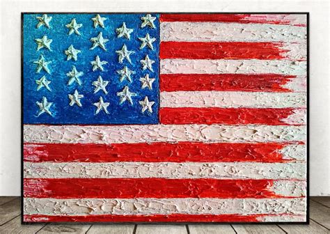 3D Art American Flag Art ORIGINAL PAINTING Patriotic Art | Etsy