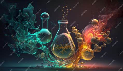 Premium Photo | Chemistry and chemical reactions ai generate