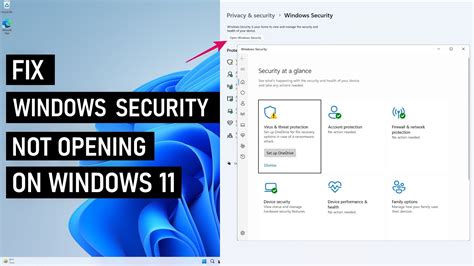 Fix Windows Security Not Working In Windows 11 | Repair Windows Security Settings - YouTube