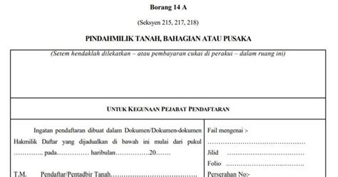 Land title transfer in Malaysia: Procedures, documents and costs ...