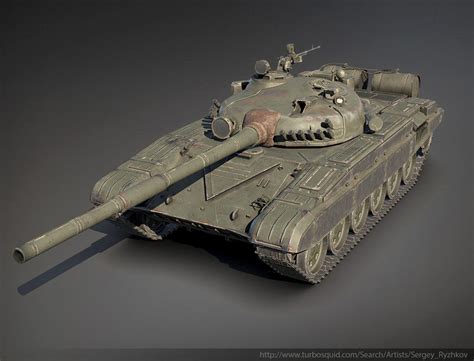 Tank T-72 (game low-poly 3d-model) by Sergey-Ryzhkov on DeviantArt