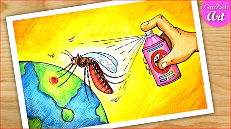 World Malaria Day Poster Drawing Easy| How To Prevent, 51% OFF