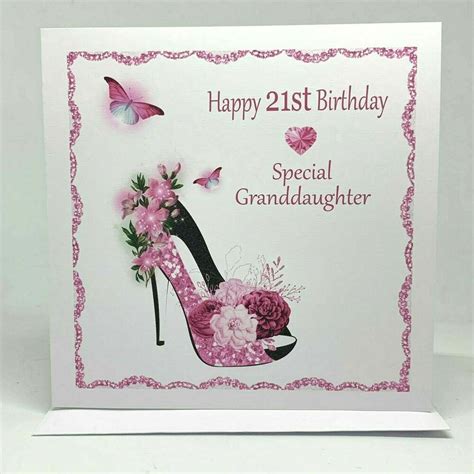 Happy 21st Birthday | Special Granddaughter | Granddaughter Birthday Card | 21st #unbranded # ...