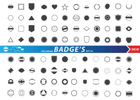 Set of illustration vector badge 11186890 Vector Art at Vecteezy