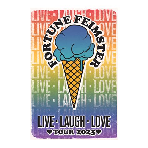 Live Laugh Love 2023 Ice Cream Tour Poster – Fortune Feimster