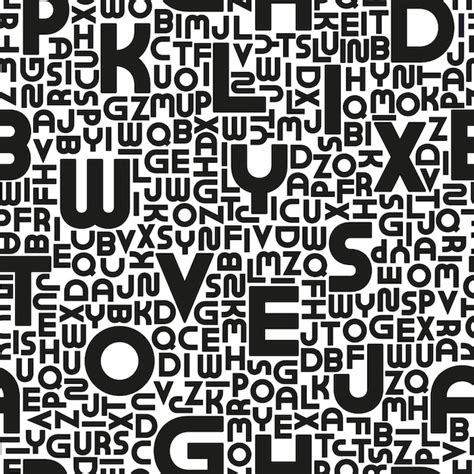 Premium Vector | Stylish seamless vector alphabet pattern Fashion ...