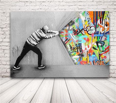 Modern Creative Graffiti Wall Art Colorful Street Art Painting Pop Art Canvas Prints Home ...