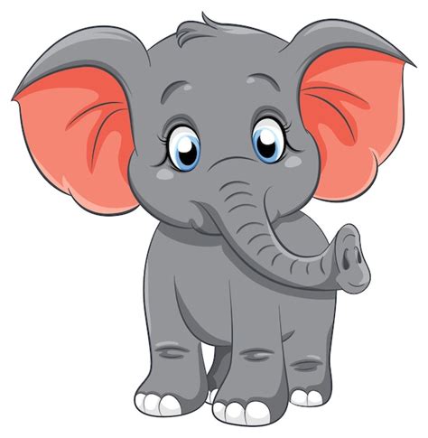 Free Vector | Cute Elephant Cartoon Character