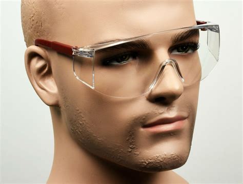 Clear Fit Over Most Lab Safety Glasses Extendable