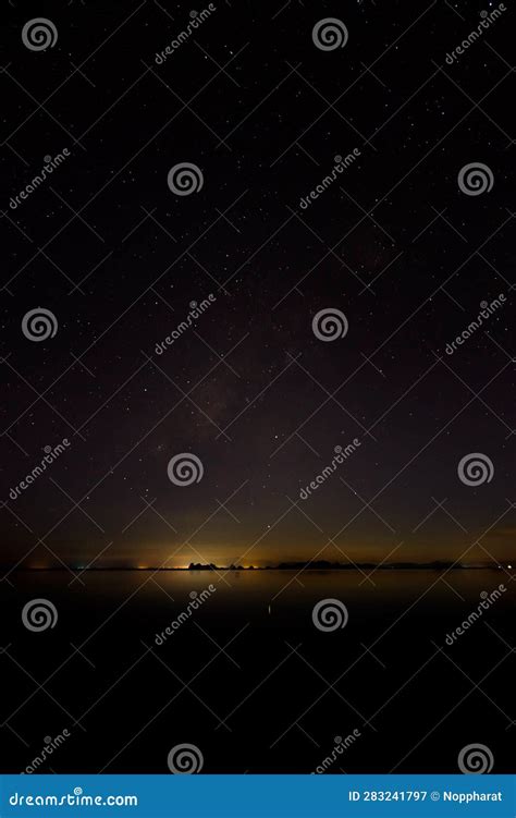 The Sky with Star at the Lake Stock Image - Image of night, summer: 283241797