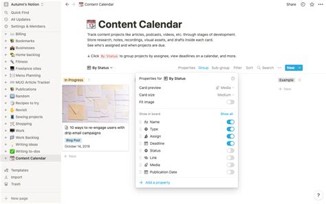 How to Use the Content Calendar Template in Notion