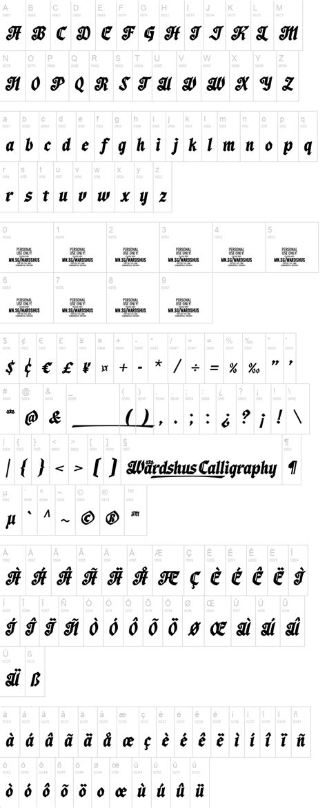 Wardshus Calligraphy Font | dafont.com