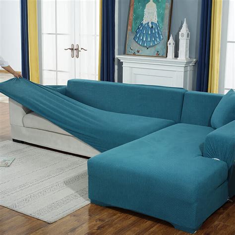 Oversized Thicken Stretchable Miracle Sofa Covers, Soft Jacquard Elastic Magic Fit Sectional ...