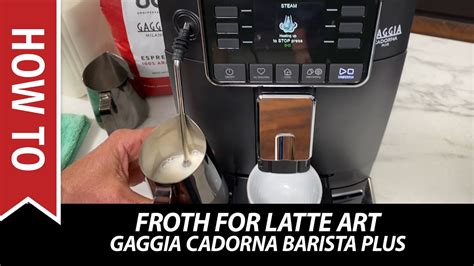 Latte Art on the Gaggia Cadorna Barista Plus Espresso Machine - Coffee Daily Tips