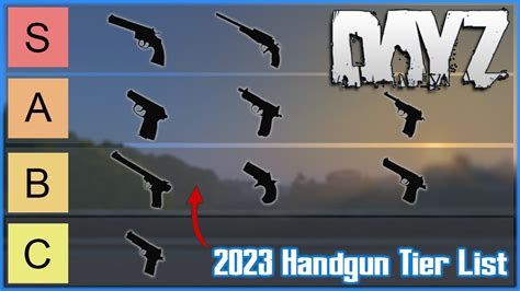 DayZ Handgun Tier List 2023 - Ranked Best to Worst - PC Xbox Playstation - YouTube