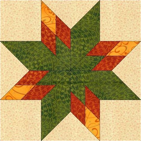 Star Block Pattern 12 Inch Block | Craftsy | Star quilt blocks, Barn quilt patterns, Quilts